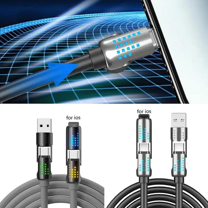 4 in 1 USB Cable USB Charger Cable Fast Charging Cable for iPhone/Android